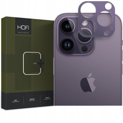 Алуминиев протектор за обектив на камерата на iPhone 14 Pro / 14 Pro Max от Hofi Alucam Pro+ - Deep Purple