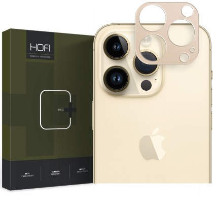 Алуминиев протектор за обектив на камерата на iPhone 14 Pro / 14 Pro Max от Hofi Alucam Pro+ - Златист