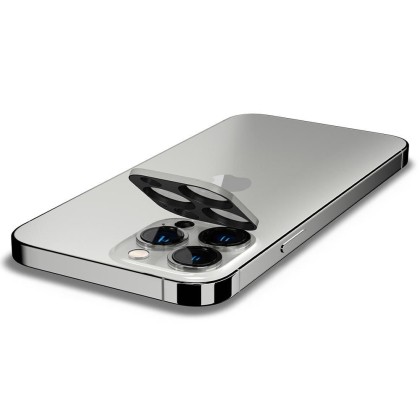 2 броя протектори за камера на iPhone 13 Pro / 13 Pro Max от Spigen Optik.TR - Сребрист