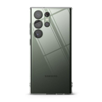 Тънък силиконов кейс за Samsung Galaxy S23 Ultra от Ringke Air - Прозрачен