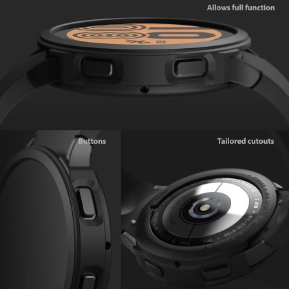 Силиконов кейс за Samsung Galaxy Watch 4 (44mm) от Ringke Air - Черен