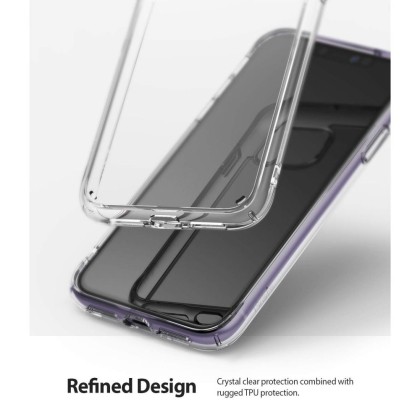 Удароустойчив твърд кейс за iPhone 11 от Ringke Fusion - Прозрачен