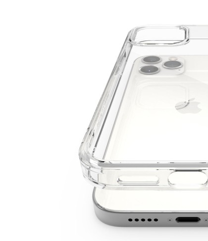 Удароустойчив твърд кейс за iPhone 12 / 12 Pro от Ringke Fusion - Прозрачен