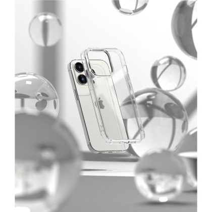 Удароустойчив твърд кейс за iPhone 14 Pro от Ringke Fusion - матово прозрачен
