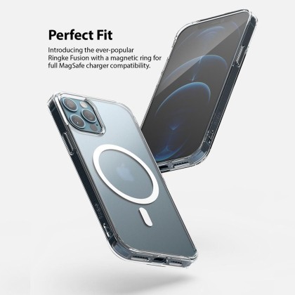 Удароустойчив твърд кейс с MagSafe за iPhone 12 / 12 Pro от Ringke Fusion Magnetic - Матов -----