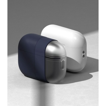 Силиконов калъф за слушалки Apple AirPods 4 от Ringke Silicone - Midnight Blue