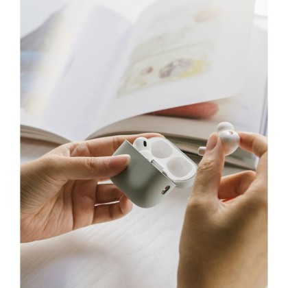 Силиконов калъф за слушалки Apple AirPods Pro 1 / 2 от Ringke Silicone - Seafoam