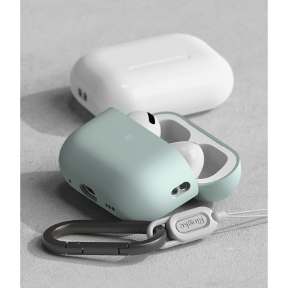 Силиконов калъф за слушалки Apple AirPods Pro 1 / 2 от Ringke Silicone - Seafoam