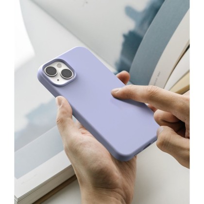 Силиконов кейс за iPhone 14 Plus / 15 Plus от Ringke Silicone Magnetic - Lavender