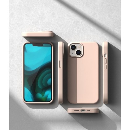 Силиконов кейс за iPhone 14 Plus / 15 Plus от Ringke Silicone Magnetic - Pink Sand