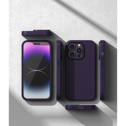 Силиконов кейс за iPhone 14 Pro от Ringke Silicone Magnetic - Deep Purple