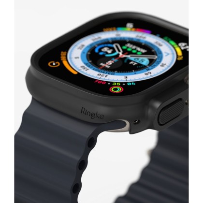 2 бр. тънки калъфи за Apple Watch Ultra 1/2 (49mm) от Ringke Slim 2-Pack - Прозрачен и чeрен
