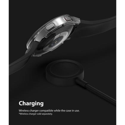 2 бр. тънки калъфи за Samsung Galaxy Watch 4 (44mm) от Ringke Slim 2-Pack - Прозрачен и черен