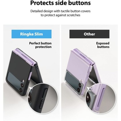 Тънък твърд кейс за Samsung Galaxy Z Flip 3 от Ringke Slim - Прозрачен