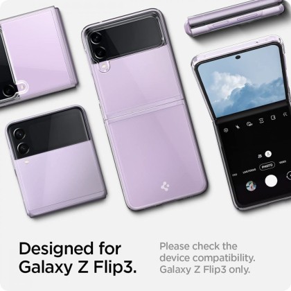 Тънък кейс за Samsung Galaxy Z Flip 3 от Spigen Airskin - Прозрачен