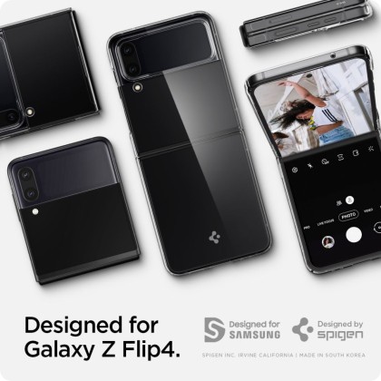 Тънък кейс за Samsung Galaxy Z Flip 4 от Spigen Airskin - Прозрачен