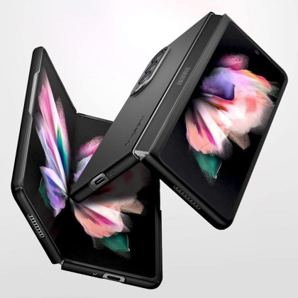 Тънък кейс за Samsung Galaxy Z Fold 3 от Spigen Airskin - Черен -----