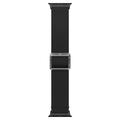 Текстилна каишка за Apple Watch 4 / 5 / 6 / 7 / 8 / SE / Ultra 1/2 (42/44/45/49 mm) от Spigen Fit Lite - Черен
