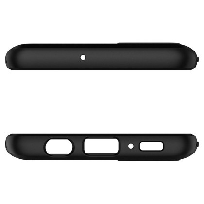 Удароустойчив, силиконов кейс за Samsung Galaxy A51 от Spigen Liquid Air - Черен