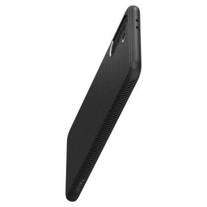 Удароустойчив, силиконов кейс за Samsung Galaxy S21 от Spigen Liquid Air - Черен