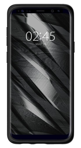 Удароустойчив, силиконов кейс за Samsung Galaxy S9 от Spigen Liquid Air - Черен