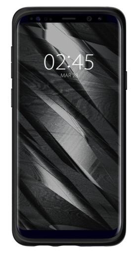 Удароустойчив, силиконов кейс за Samsung Galaxy S9+ Plus от Spigen Liquid Air - Черен