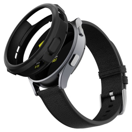 Удароустойчив калъф за Samsung Galaxy Watch 4 / 5 (44mm) от Spigen Liquid Air - Черен мат 