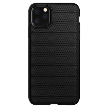 Удароустойчив, силиконов кейс за iPhone 11 Pro от Spigen Liquid Air - Черен