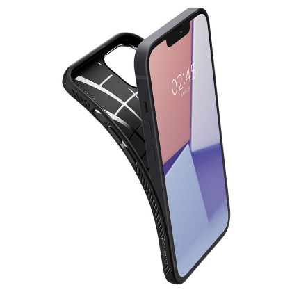 Удароустойчив, силиконов кейс за iPhone 13 от Spigen Liquid Air - Черен
