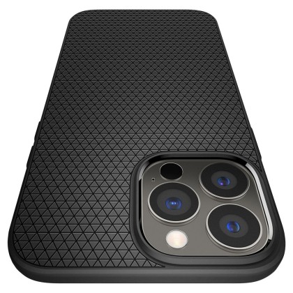 Удароустойчив, силиконов кейс за iPhone 13 Pro от Spigen Liquid Air - Черен