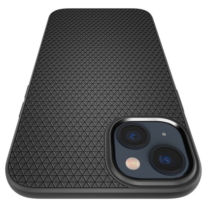 Удароустойчив, силиконов кейс за iPhone 14 от Spigen Liquid Air - Черен