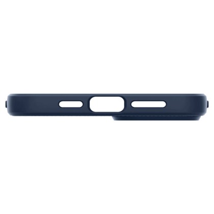Удароустойчив, силиконов кейс за iPhone 14 Plus от Spigen Liquid Air - Navy Blue
