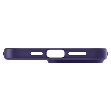 Удароустойчив, силиконов кейс за iPhone 14 Pro Max от Spigen Liquid Air - Deep Purple