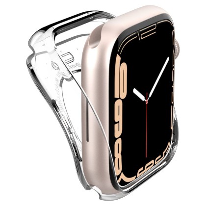 Силиконов кейс за Apple Watch 4/5/6/7/8/9/SE (40/41 mm) от Spigen Liquid Crystal - Прозрачен