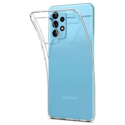 Удароустойчив, силиконов кейс за Samsung Galaxy A52 / A52s от Spigen Liquid Crystal - Прозрачен