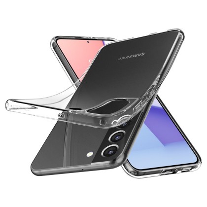 Удароустойчив, силиконов кейс за Samsung Galaxy S22+ Plus от Spigen Liquid Crystal - Прозрачен
