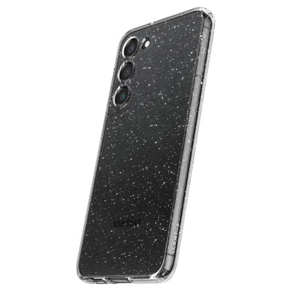 Удароустойчив, силиконов кейс за Samsung Galaxy S23 от Spigen Liquid Crystal - Glitter Crystal