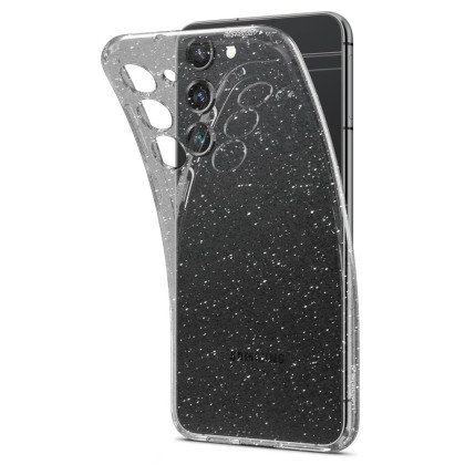 Удароустойчив, силиконов кейс за Samsung Galaxy S23+ Plus от Spigen Liquid Crystal - Glitter Crystal