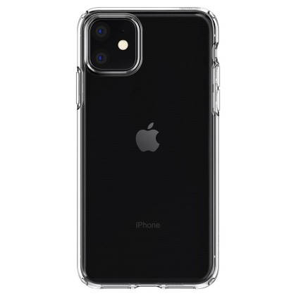 Удароустойчив, силиконов кейс за iPhone 11 от Spigen Liquid Crystal - Прозрачен