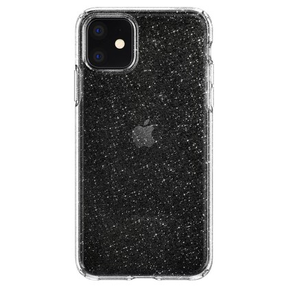 Удароустойчив, силиконов кейс за iPhone 11 от Spigen Liquid Crystal - Glitter Crystal
