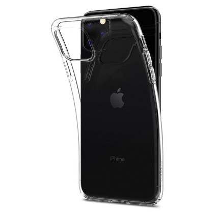 Удароустойчив, силиконов кейс за iPhone 11 Pro от Spigen Liquid Crystal - Прозрачен