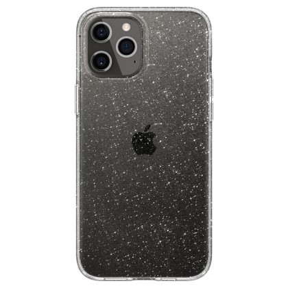 Удароустойчив, силиконов кейс за iPhone 12 / 12 Pro от Spigen Liquid Crystal - Glitter Crystal