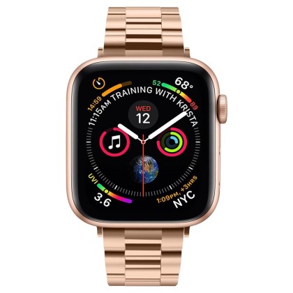 Стомамена верижка за Apple Watch 4/5/6/7/8/SE (38/40/41 mm) от Spigen Modern Fit Band - Rose Gold