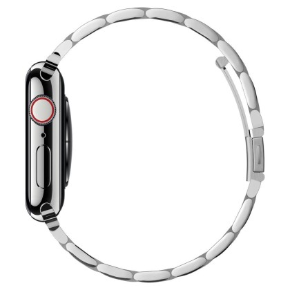 Стомамена верижка за Apple Watch 4/5/6/7/8/SE (38/40/41 mm) от Spigen Modern Fit Band - Сребриста
