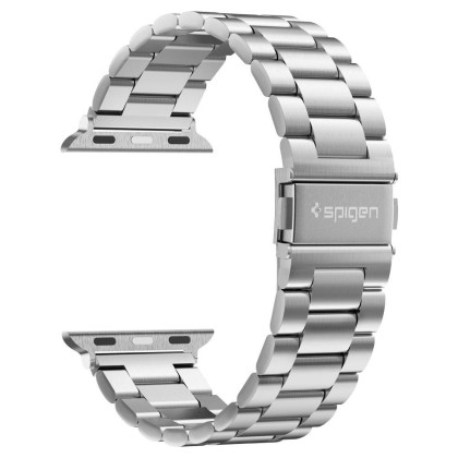 Стомамена верижка за Apple Watch 4/5/6/7/8/SE/Ultra 1/2 (42/44/45/49 mm) от Spigen Modern Fit Band - Сребриста
