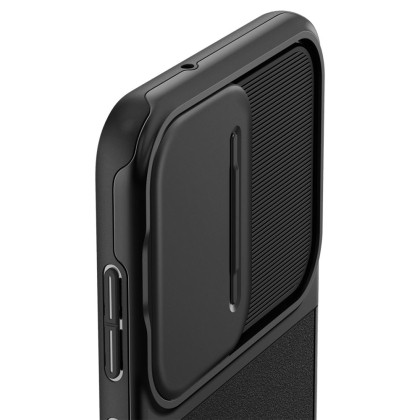 Кейс с капак за камерата за Samsung Galaxy S23 от Spigen Optik Armor - Черен