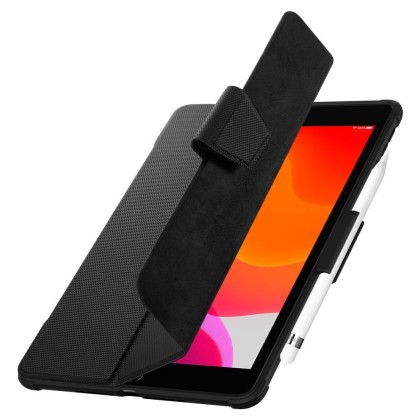 Удароустойчив калъф за iPad 10.2 от Spigen Rugged Armor Pro - Черен