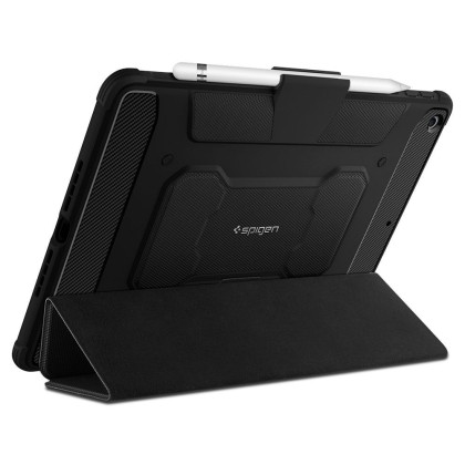 Удароустойчив калъф за iPad 10.2 от Spigen Rugged Armor Pro - Черен