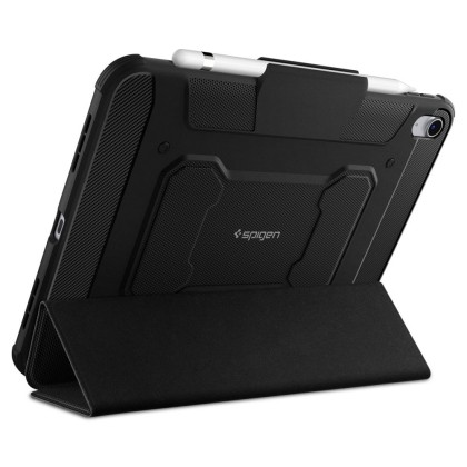 Удароустойчив калъф за iPad 10.9 2022 от Spigen Rugged Armor Pro - Черен -----