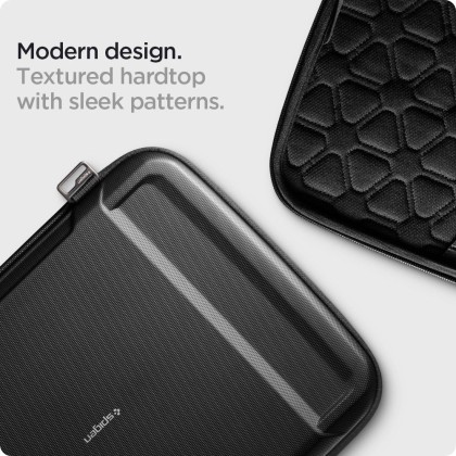 Удароустойчив калъф за лаптоп 13-14 инча от Spigen Rugged Armor Pouch Pro - Черен